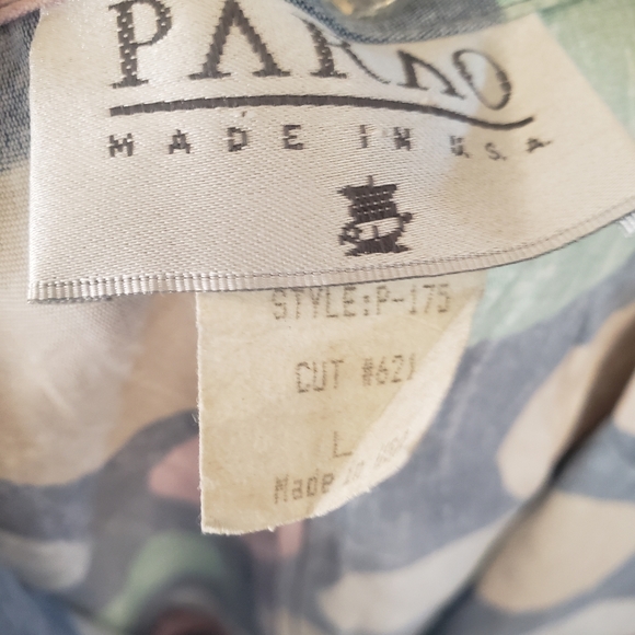 Parao Vintage Polka dots 80s 90s blouse vest size Large - Picture 2 of 8